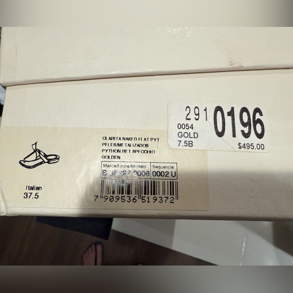 NIB Alexandre Birman Clarita Exotic Gold Sandals $495 - Picture 5 of 5